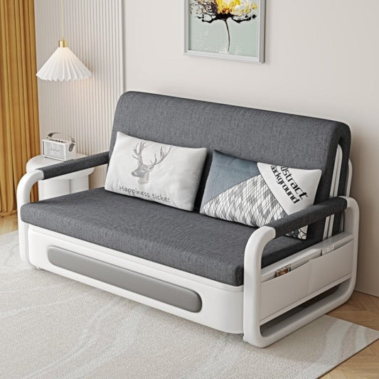 2-in-1 Multifunctional Sofa Bed w/ Adjustable Backrest & Storage