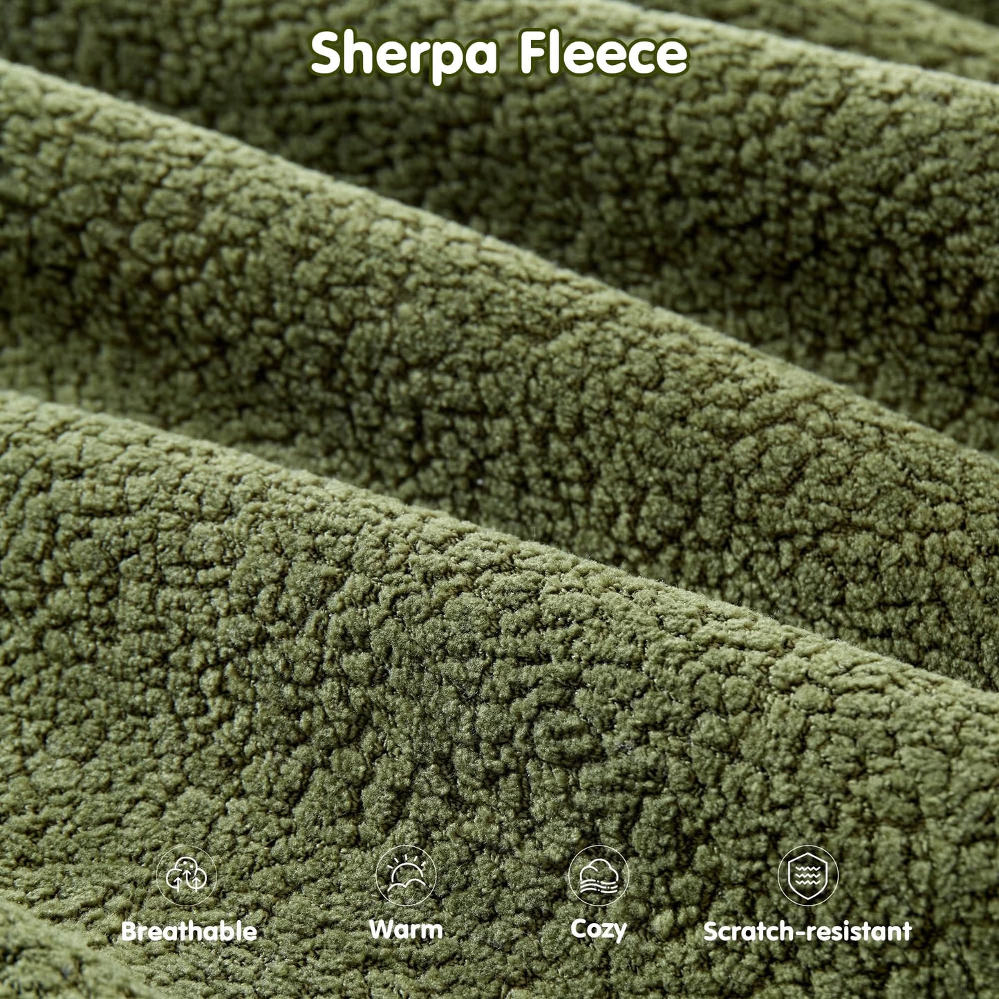 OVIOS 104" L-Shape Modular Couch with Chaise,Cloud Velvet Fabric,No Assembly Required